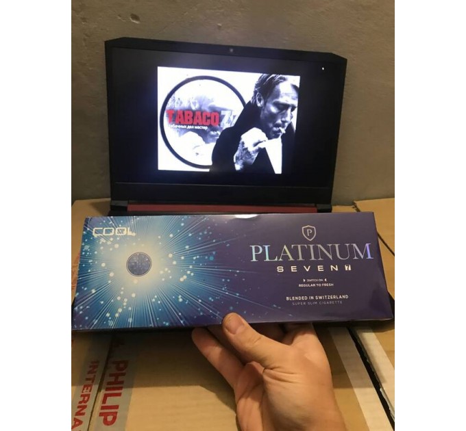 Platinum 7 Cool Superslims (ментол, кнопка)